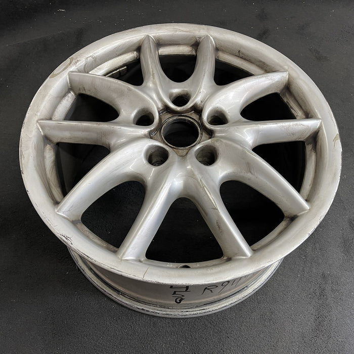 19" PORSCHE CAYENNE 05-06 19x9, 10 spoke Original OEM Wheel Rim - Side Profile