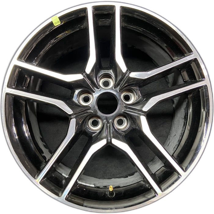 18" MUSTANG 18-23 18x8 , 10 spoke Original OEM Wheel Rim - Front View