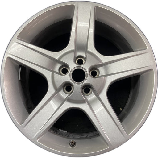 20" DEFENDER 20-24 20x8.5 5 spoke grooved spoke silver Original OEM Wheel Rim - Front View
