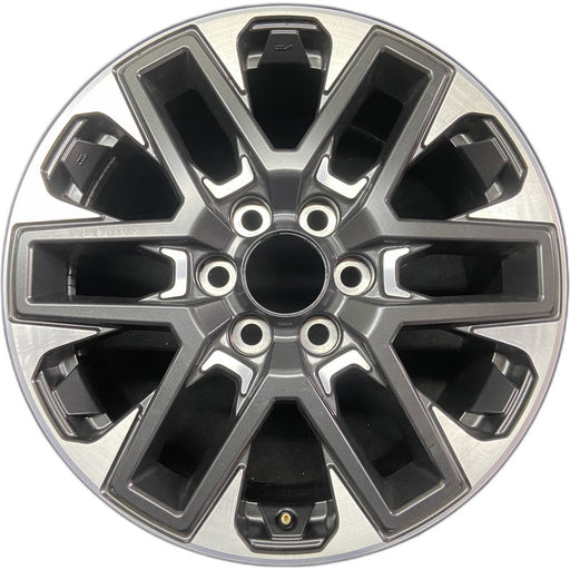 20" SEQUOIA 23-26 20x8, open spoke , machined face with black pockets Original - Front View