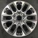 20" SEQUOIA 23-24 20x8 open spoke 6 spoke matte black Original OEM Wheel Rim - Front View