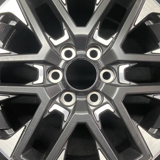 20" SEQUOIA 23-24 20x8 open spoke 6 spoke matte black Original OEM Wheel Rim - Angle View