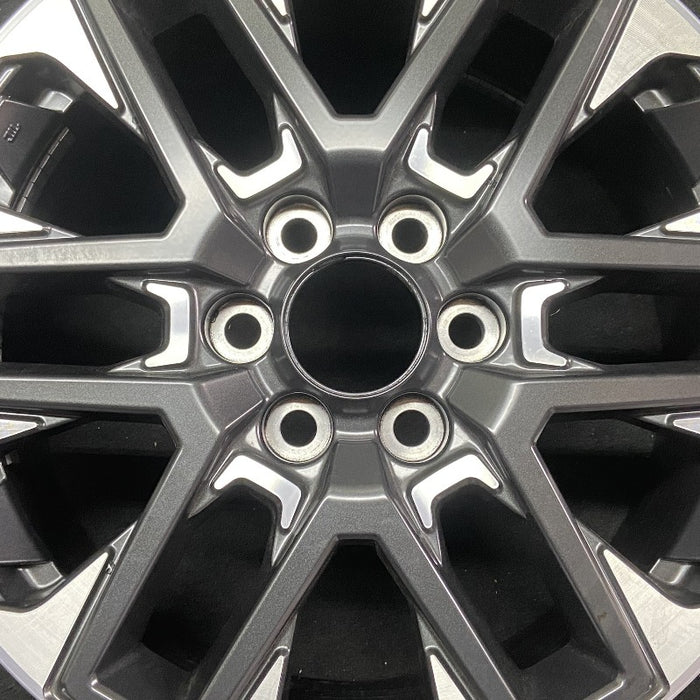 20" SEQUOIA 23-24 20x8 open spoke 6 spoke matte black Original OEM Wheel Rim - Angle View