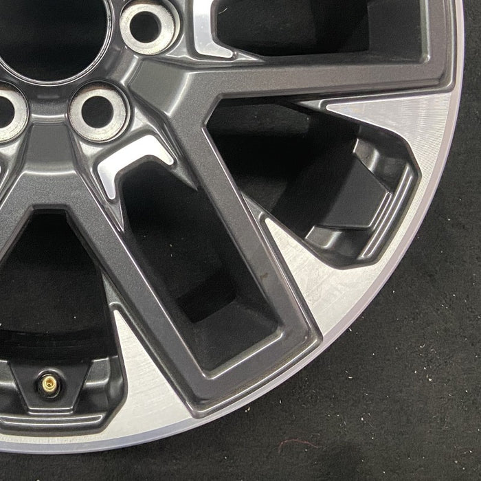 20" SEQUOIA 23-24 20x8 open spoke 6 spoke matte black Original OEM Wheel Rim - Back View