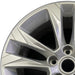 17" TRAILBLAZER 21-23 17x7.5 5 double spoke silver opt Q6W Original OEM Wheel - Angle View