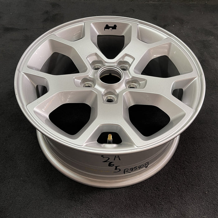17" WRANGLER 21 17x7.5, , aluminum, Y spoke, , silver Original OEM Wheel Rim - Side Profile