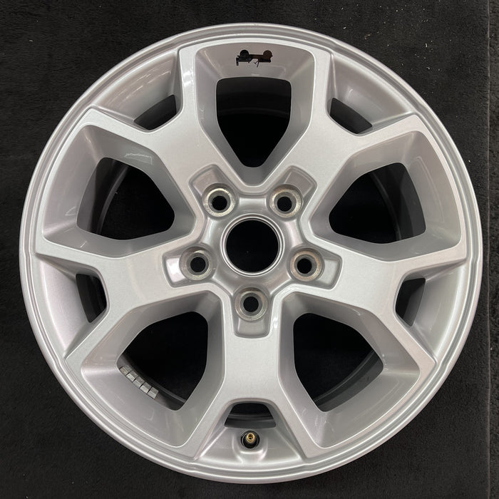 17" WRANGLER 21 17x7.5, , aluminum, Y spoke, , silver Original OEM Wheel Rim - Angle View