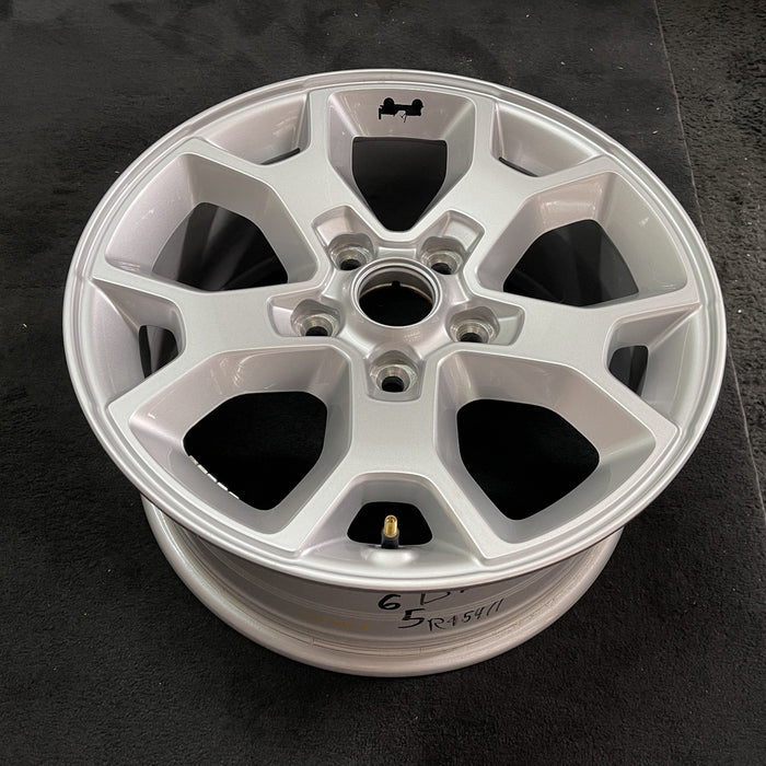 17" WRANGLER 21 17x7.5, , aluminum, Y spoke, , silver Original OEM Wheel Rim - Side Profile