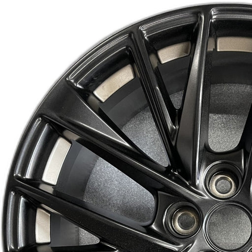 20" CT5 23 20x8.5 gloss black with brze accent opt SKW Original OEM Wheel Rim - Angle View