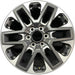 20" SEQUOIA 23-24 20x8 open spoke 6 spoke matte black Original OEM Wheel Rim - Front View