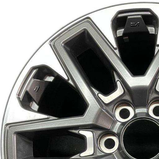 20" SEQUOIA 23-24 20x8 open spoke 6 spoke matte black Original OEM Wheel Rim - Angle View