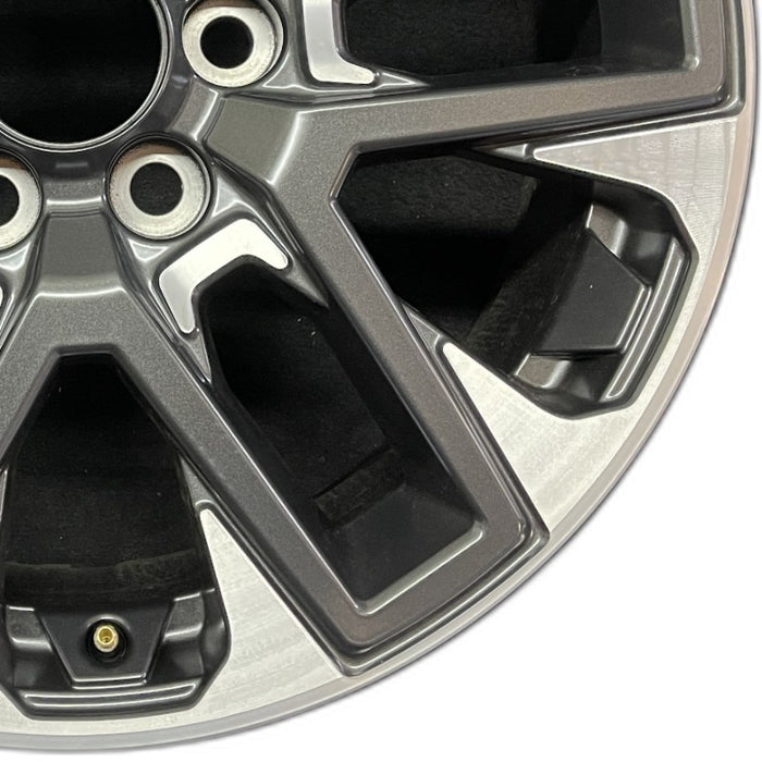 20" SEQUOIA 23-24 20x8 open spoke 6 spoke matte black Original OEM Wheel Rim - Close-Up Detail