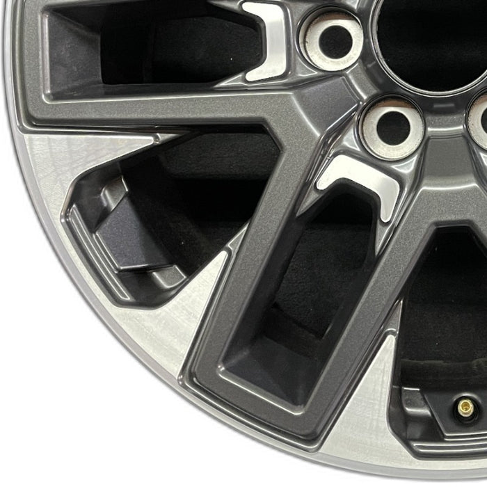 20" SEQUOIA 23-24 20x8 open spoke 6 spoke matte black Original OEM Wheel Rim - Back View