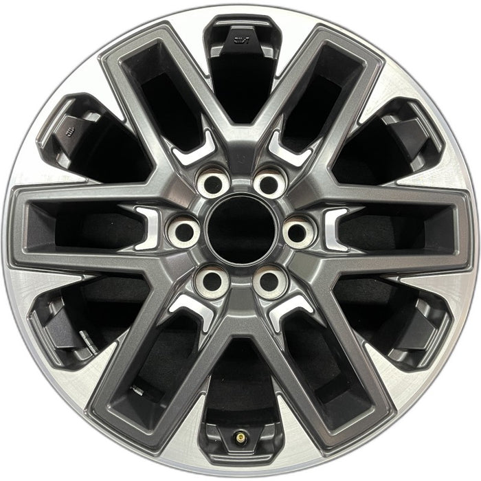 20" SEQUOIA 23-24 20x8 open spoke 6 spoke matte black Original OEM Wheel Rim - Front View