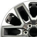 20" SEQUOIA 23-24 20x8 open spoke 6 spoke matte black Original OEM Wheel Rim - Angle View