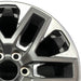 20" SEQUOIA 23-24 20x8 open spoke 6 spoke matte black Original OEM Wheel Rim - Side Profile