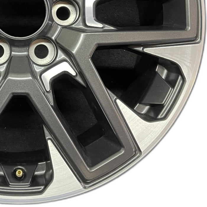 20" SEQUOIA 23-24 20x8 open spoke 6 spoke matte black Original OEM Wheel Rim - Close-Up Detail