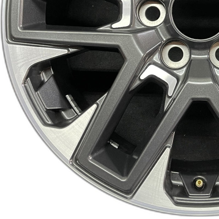 20" SEQUOIA 23-24 20x8 open spoke 6 spoke matte black Original OEM Wheel Rim - Back View