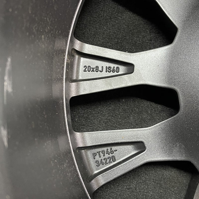 20" SEQUOIA 23-24 20x8 open spoke 6 spoke matte black Original OEM Wheel Rim - View 9