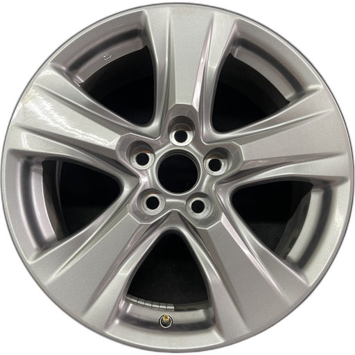 17" RAV4 19-25 17x7 alloy 5 spoke silver Original OEM Wheel Rim - Front View