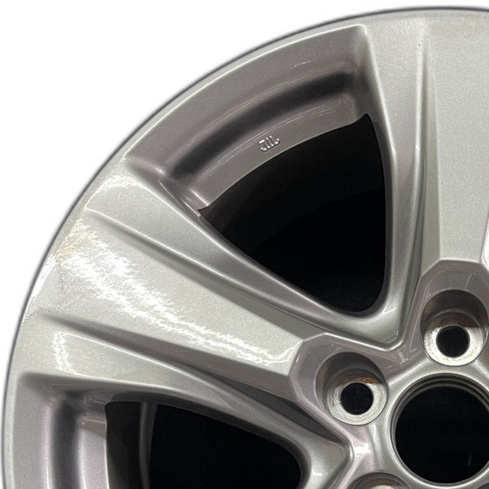 17" RAV4 19-25 17x7 alloy 5 spoke silver Original OEM Wheel Rim - Angle View