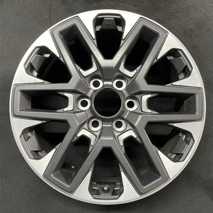 20" SEQUOIA 23-24 20x8 open spoke 6 spoke matte black Original OEM Wheel Rim - Front View