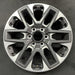 20" SEQUOIA 23-24 20x8 open spoke 6 spoke matte black Original OEM Wheel Rim - Front View