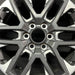20" SEQUOIA 23-24 20x8 open spoke 6 spoke matte black Original OEM Wheel Rim - Angle View