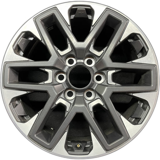 20" SEQUOIA 23-24 20x8, open spoke , machined face with black pockets Original - Front View