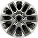 20" SEQUOIA 23-24 20x8, open spoke , machined face with black pockets Original - Front View