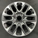 20" SEQUOIA 23-24 20x8, open spoke , machined face with black pockets Original - Angle View