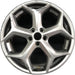 18" FOCUS 14 18x8 5 spoke alloy Y spoke design dark gray Original OEM Wheel Rim - Front View