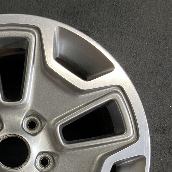 17" WRANGLER 13 17x7.5 10 hole w/machined accent gray Original OEM Wheel Rim - Close-Up Detail
