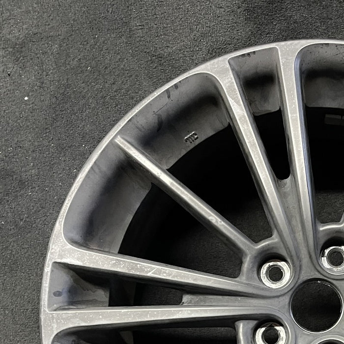 17" BR-Z 16 17x7 alloy dark gray w/o machined face Original OEM Wheel Rim - Side Profile