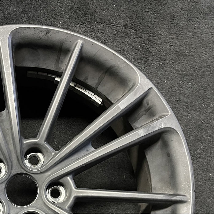 17" BR-Z 16 17x7 alloy dark gray w/o machined face Original OEM Wheel Rim - Close-Up Detail