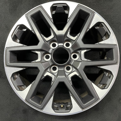 20" SEQUOIA 23-24 20x8 open spoke 6 spoke matte black Original OEM Wheel Rim - Front View