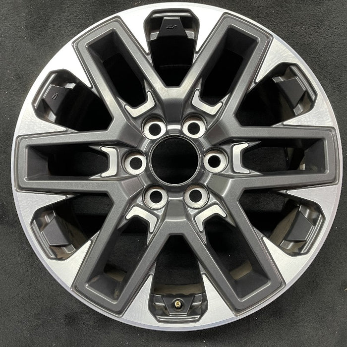 20" SEQUOIA 23-24 20x8 open spoke 6 spoke matte black Original OEM Wheel Rim - Front View