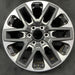 20" SEQUOIA 23-24 20x8 open spoke 6 spoke matte black Original OEM Wheel Rim - Front View