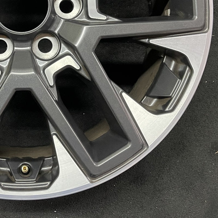 20" SEQUOIA 23-24 20x8 open spoke 6 spoke matte black Original OEM Wheel Rim - Back View