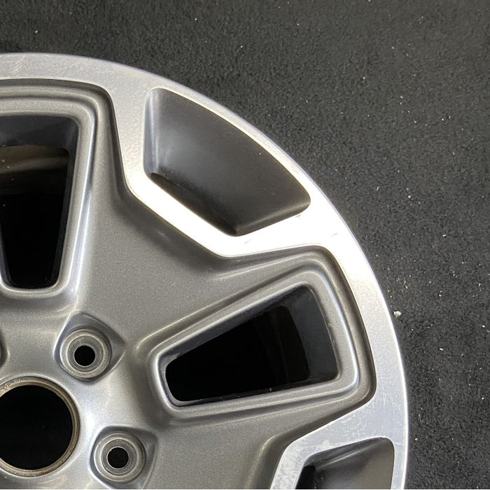 17" WRANGLER 13 17x7.5 10 hole w/machined accent gray Original OEM Wheel Rim - Close-Up Detail