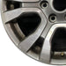 18" RANGER 19 18x8 aluminum 6 spoke machined face with pockets center in gray U - Back View