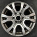 18" RANGER 19 18x8 aluminum 6 spoke machined face with pockets center in gray U - Additional View