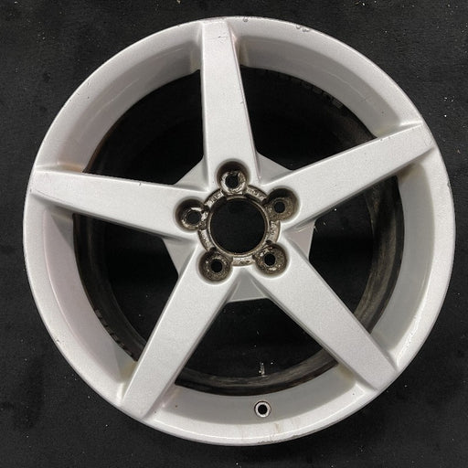 19" CORVETTE 05-07 19x10 rear 5 spoke silver opt QG6 Original OEM Wheel Rim - Front View