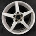 19" CORVETTE 05-07 19x10 rear 5 spoke silver opt QG6 Original OEM Wheel Rim - Front View