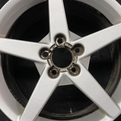 19" CORVETTE 05-07 19x10 rear 5 spoke silver opt QG6 Original OEM Wheel Rim - Angle View