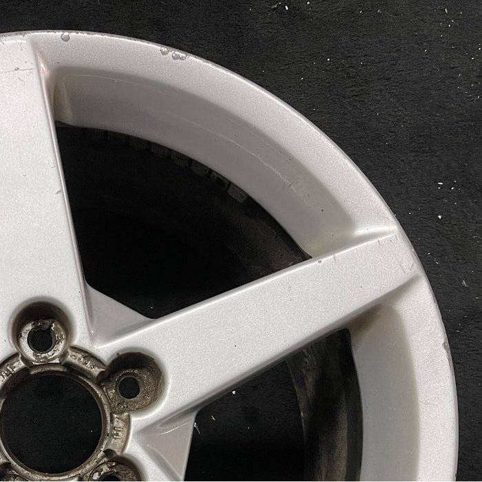 19" CORVETTE 05-07 19x10 rear 5 spoke silver opt QG6 Original OEM Wheel Rim - Close-Up Detail