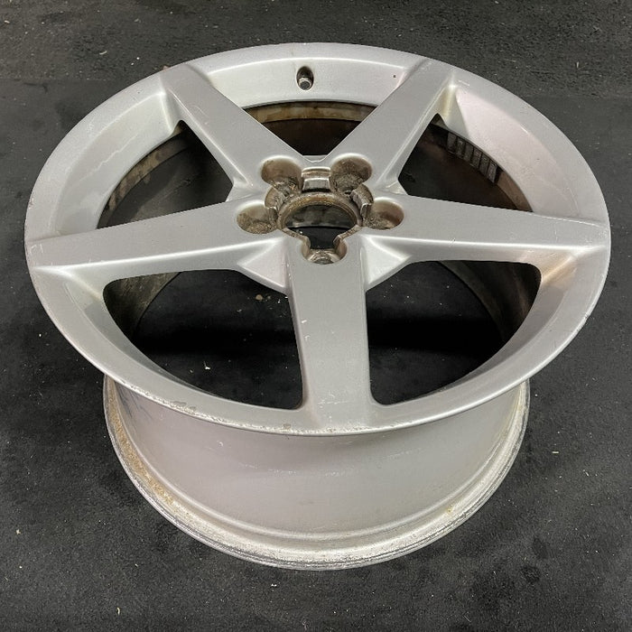 19" CORVETTE 05-07 19x10 rear 5 spoke silver opt QG6 Original OEM Wheel Rim - View 8