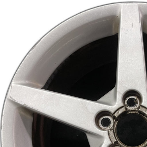 19" CORVETTE 05-07 19x10 rear 5 spoke silver opt QG6 Original OEM Wheel Rim - Angle View
