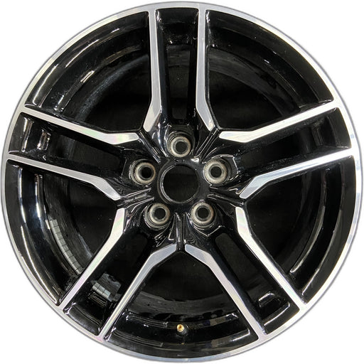 18" MUSTANG 18-23 18x8 , 10 spoke Original OEM Wheel Rim - Front View