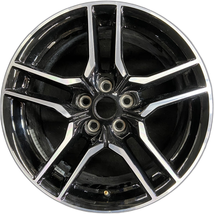 18" MUSTANG 18-23 18x8 , 10 spoke Original OEM Wheel Rim - Front View